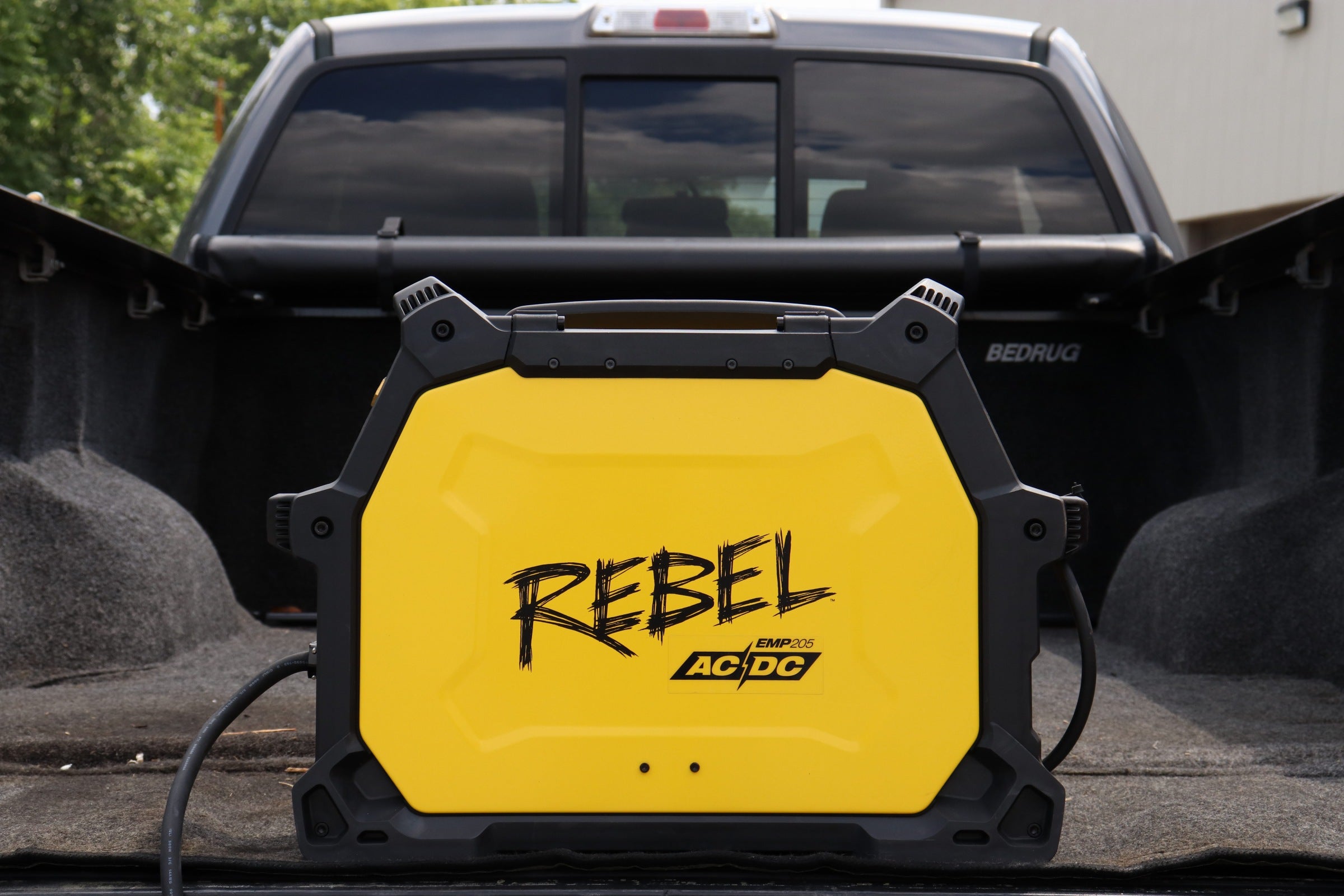 Baker's Gas Rebel 205ic in a truck bed