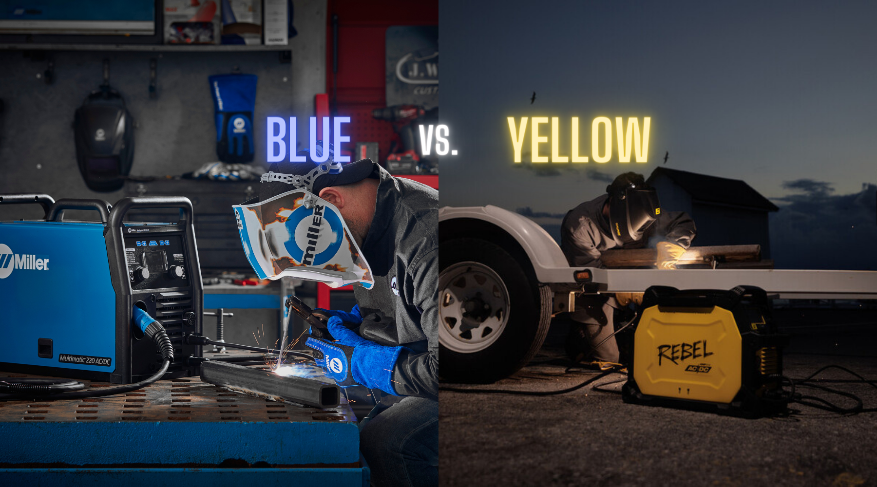 Baker's Gas Miller Multimatic 220 vs ESAB Rebel 205ic