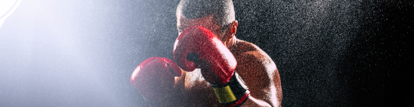 Baker's Gas Boxer in a fighting stance