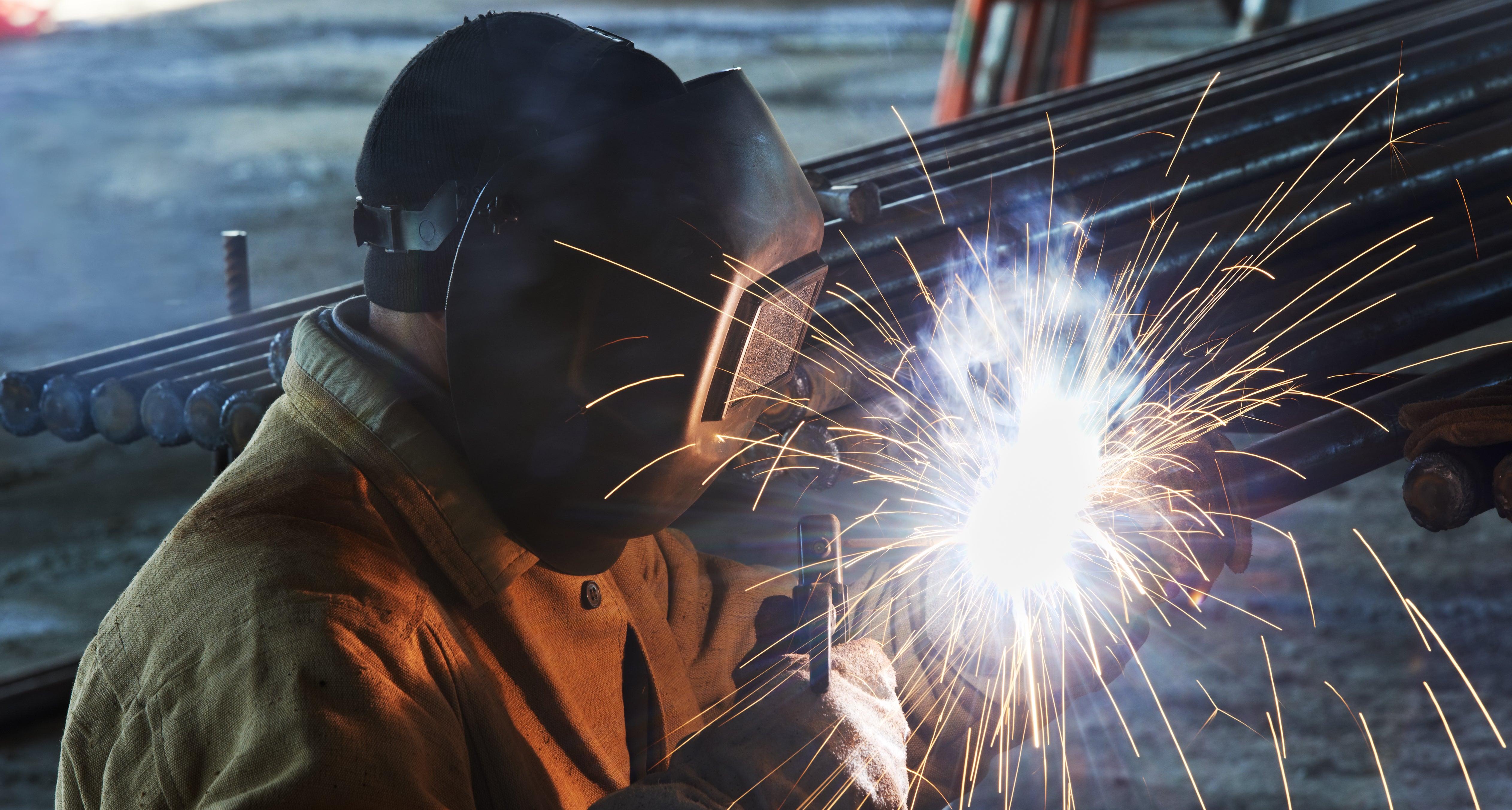 Baker's Gas A man learns to stick weld