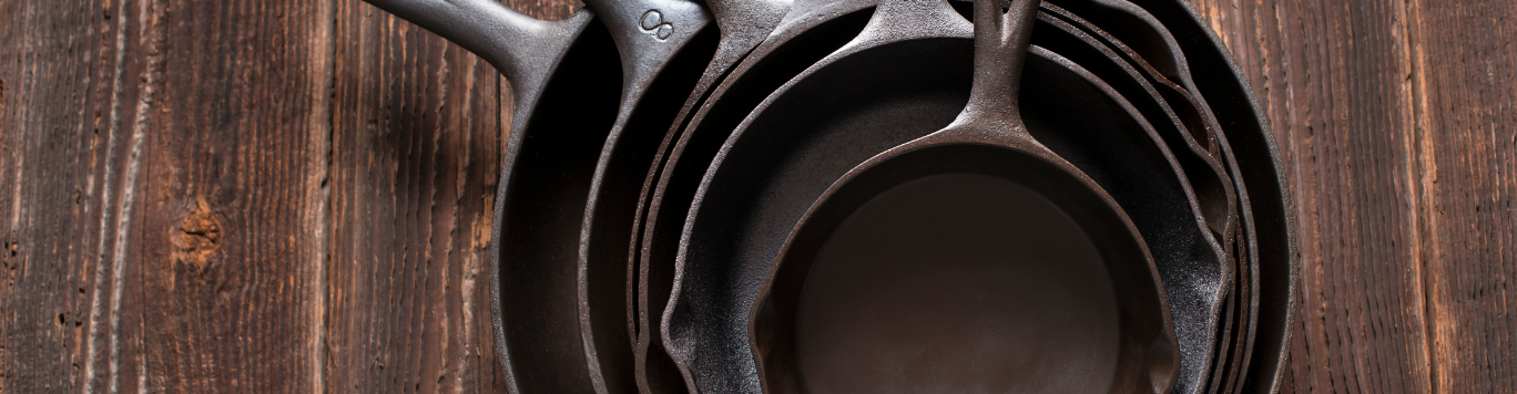 Baker's Gas Cast Iron Skillets