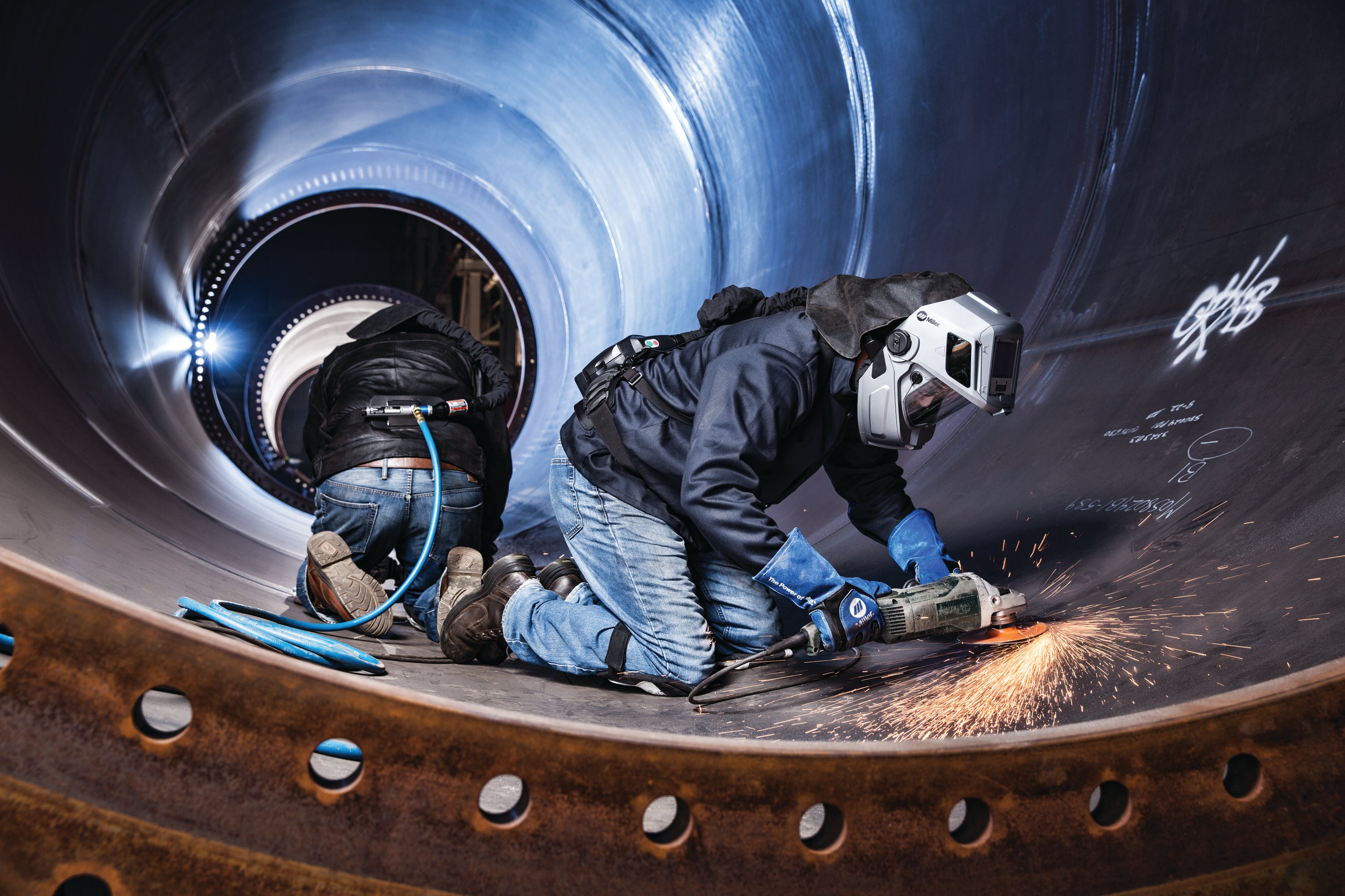 Baker's Gas Miller Electric SAR Welding and Grinding Application