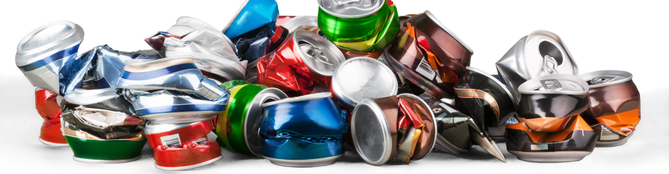 Baker's Gas Pile of crushed aluminum cans