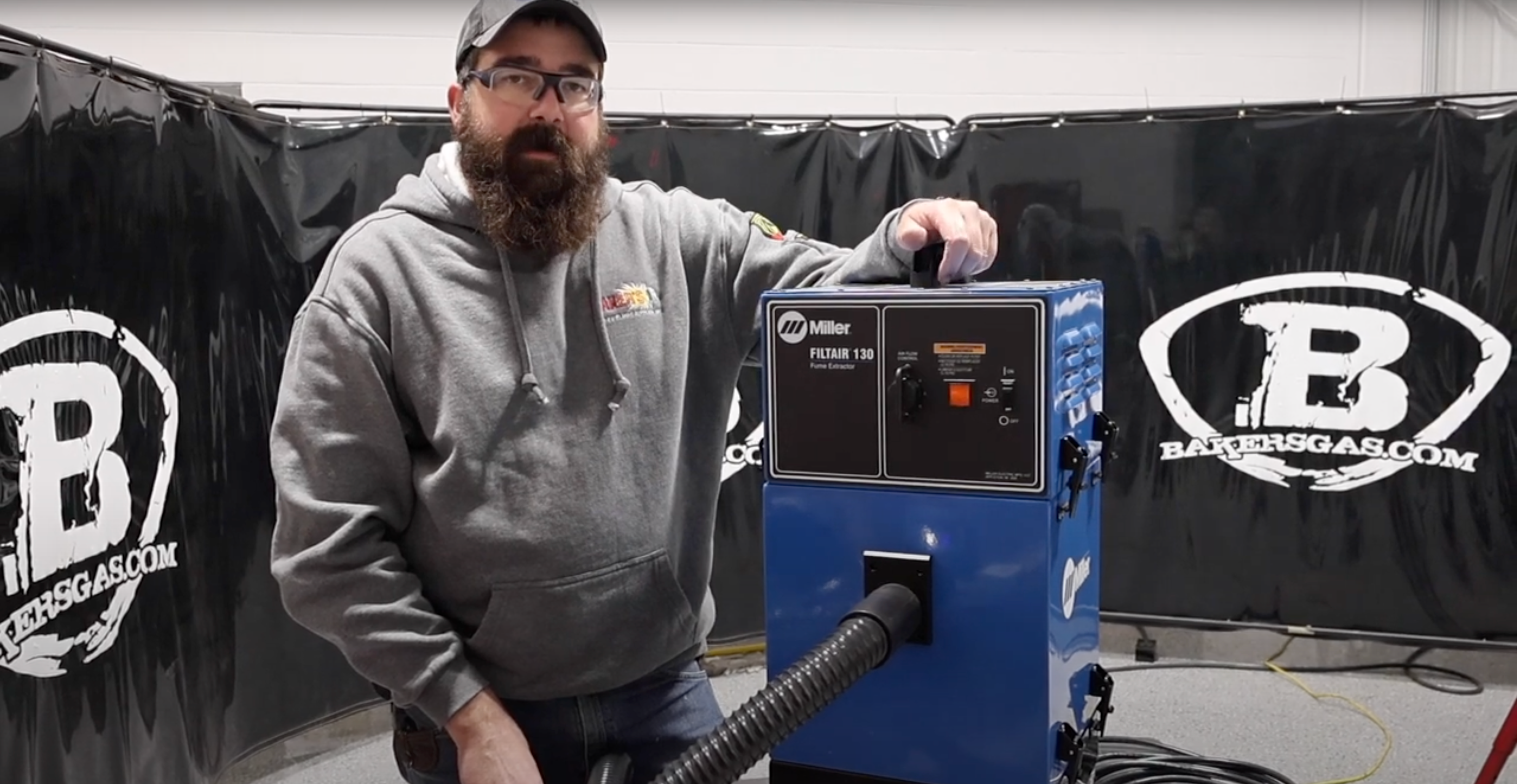 Baker's Gas Miller FILTAIR 130: Lightweight, Portable, and Efficient Fume Extraction