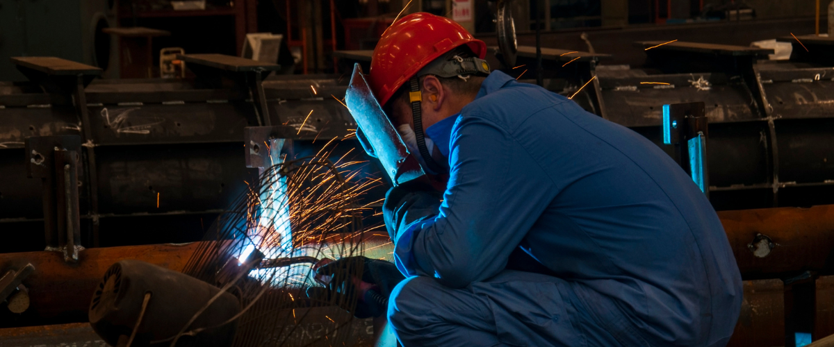 Baker's Gas man welding
