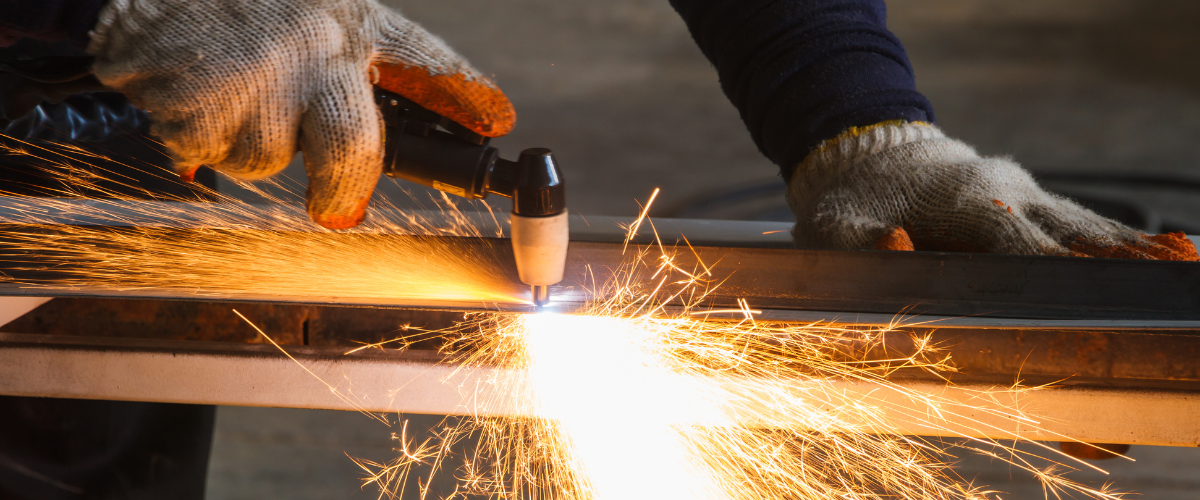 Baker's Gas Plasma cutting banner