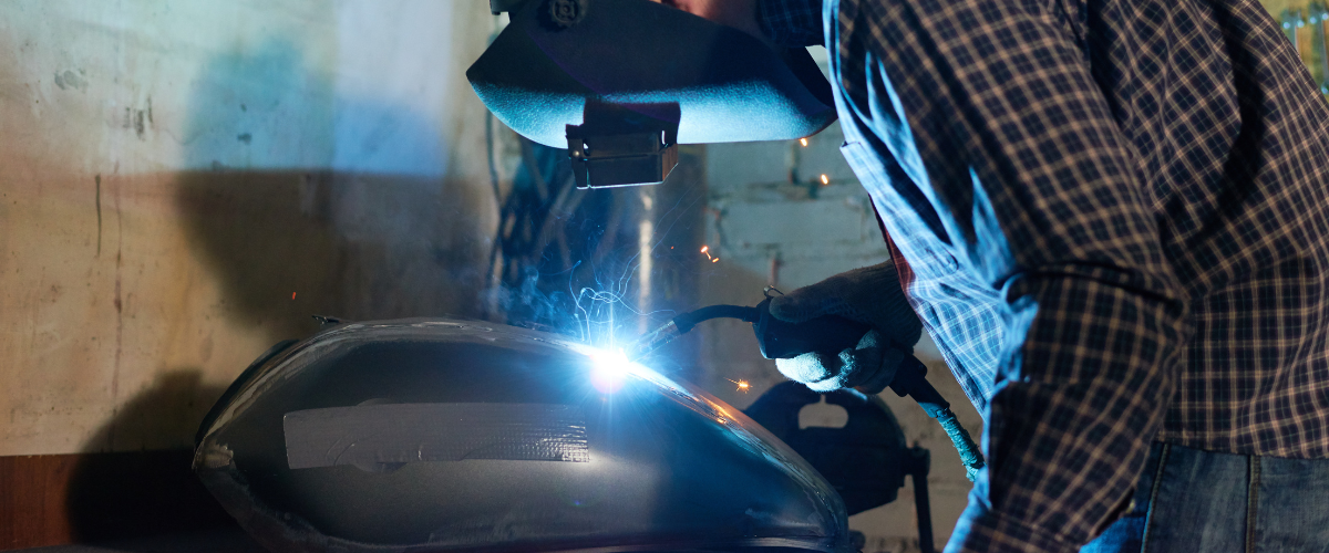 Baker's Gas Welding Motorcycle Tank
