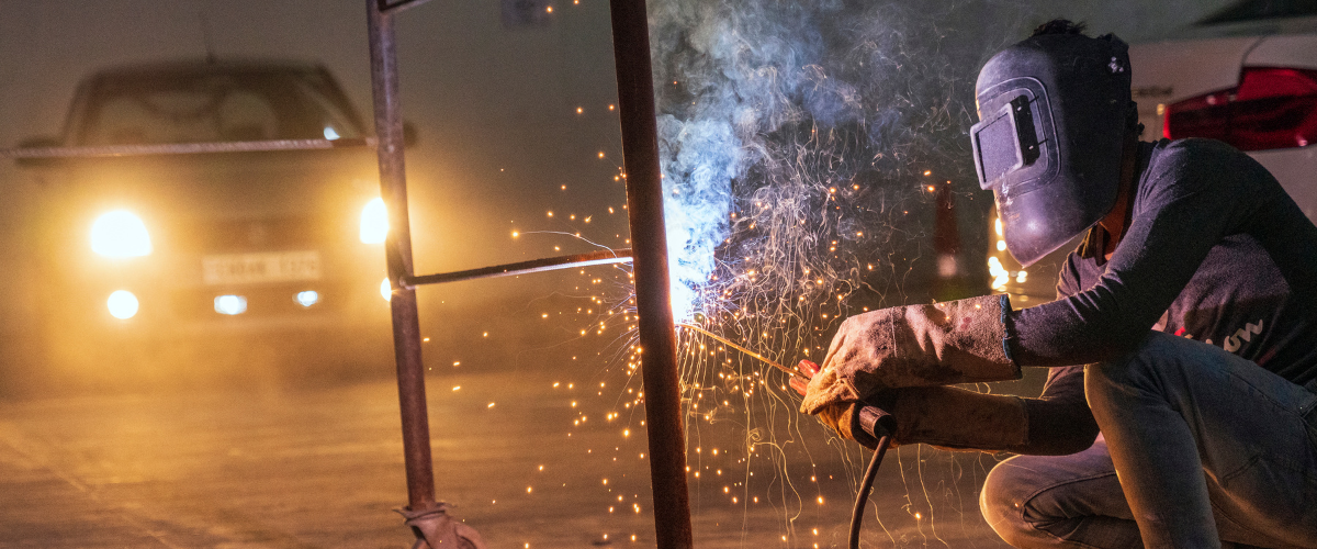 Baker's Gas Welding at night