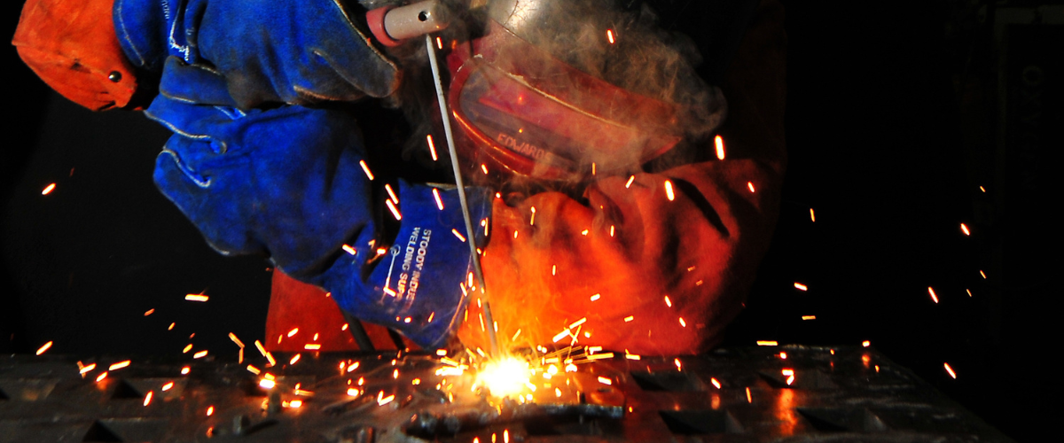 Baker's Gas Person welding on the job