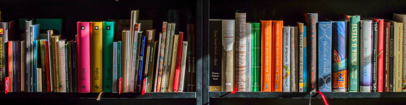 Baker's Gas Bookshelf with books