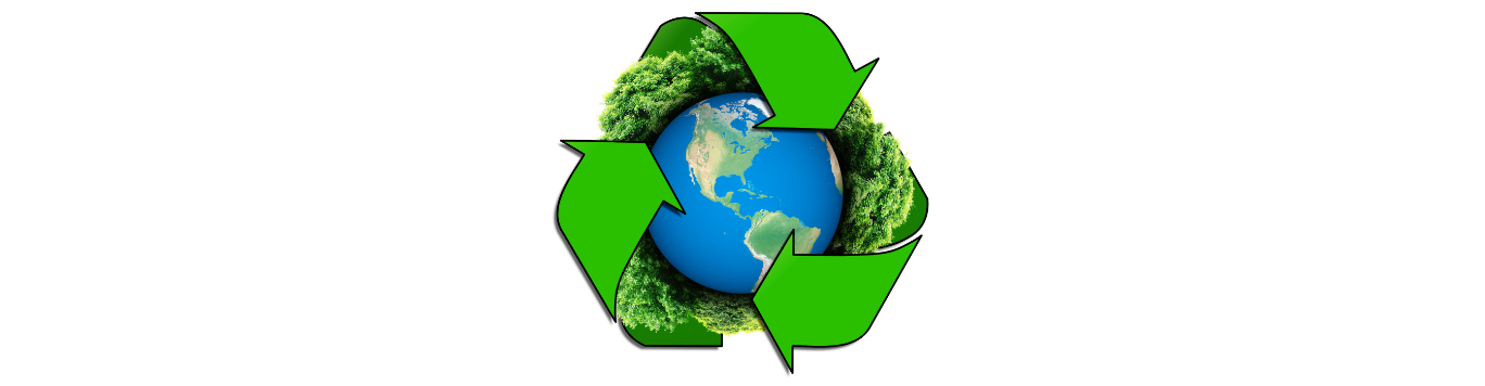 Baker's Gas Recycle logo with Earth in it