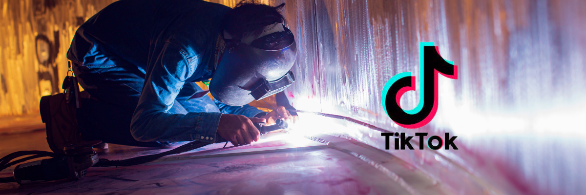 Baker's Gas Welding on TikTok, Welding with TikTok logo