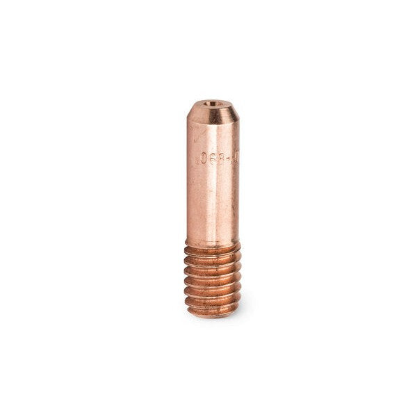 Lincoln Innershield Contact Tip Severe Duty 18 Thread (10Pack) - KP2100 copper welding tip isolated on white background