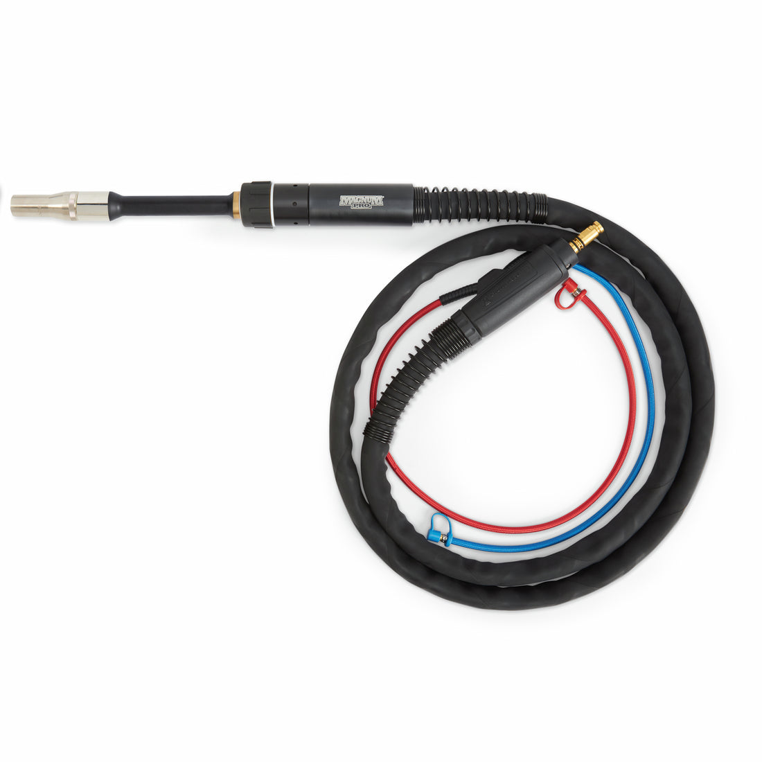 Lincoln Magnum PRO WC 650A Mechanized Torch - K466-10, 10 ft - K5333-10-10-564 coiled welding torch with ergonomic handle and cables