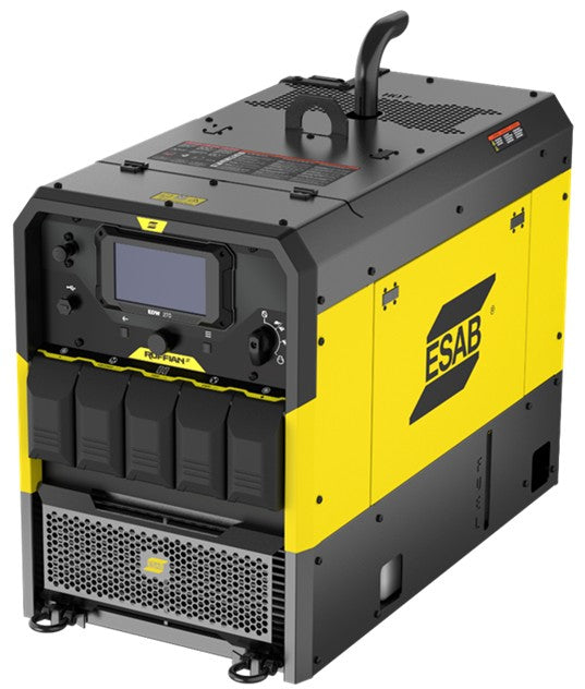 Ruffian EMP 270G Engine Drive Welder - 0707070270 in yellow and black with control panel and handle on top