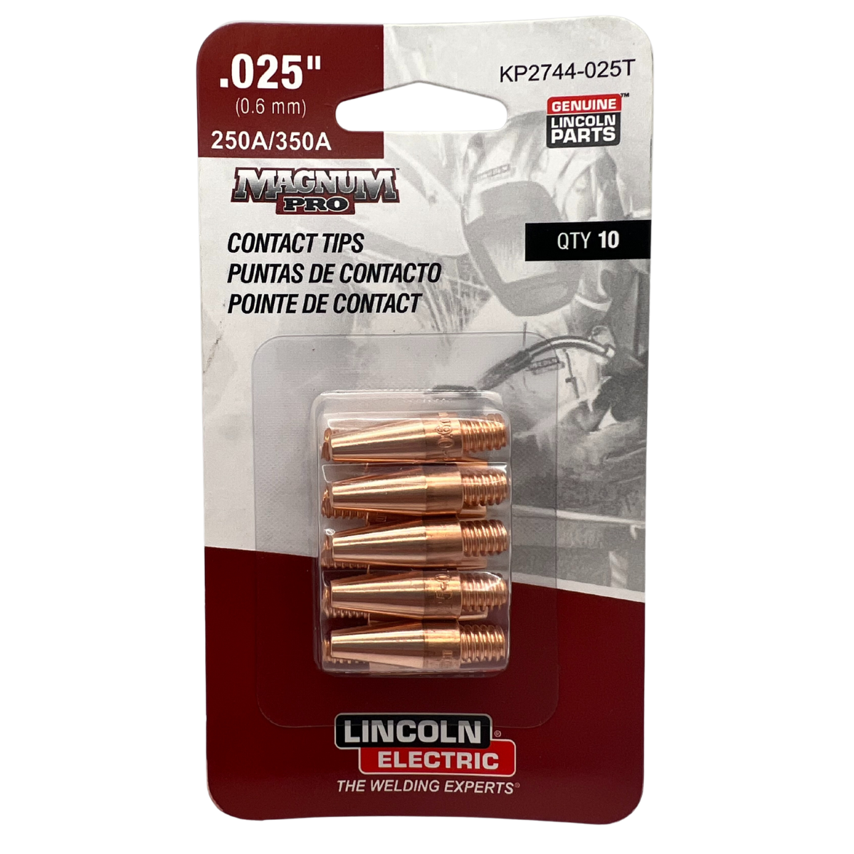 Baker's Gas Lincoln Contact Tip 350A Tapered, 10/pk
