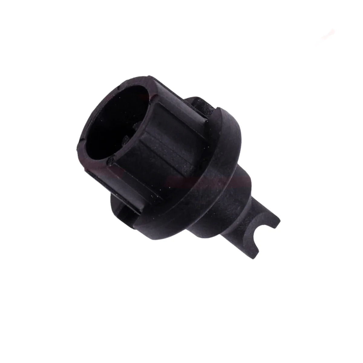Black plastic component part for wire feeding system, ESAB Wire Outlet Guide .030/.035/.045 - 0558102326.