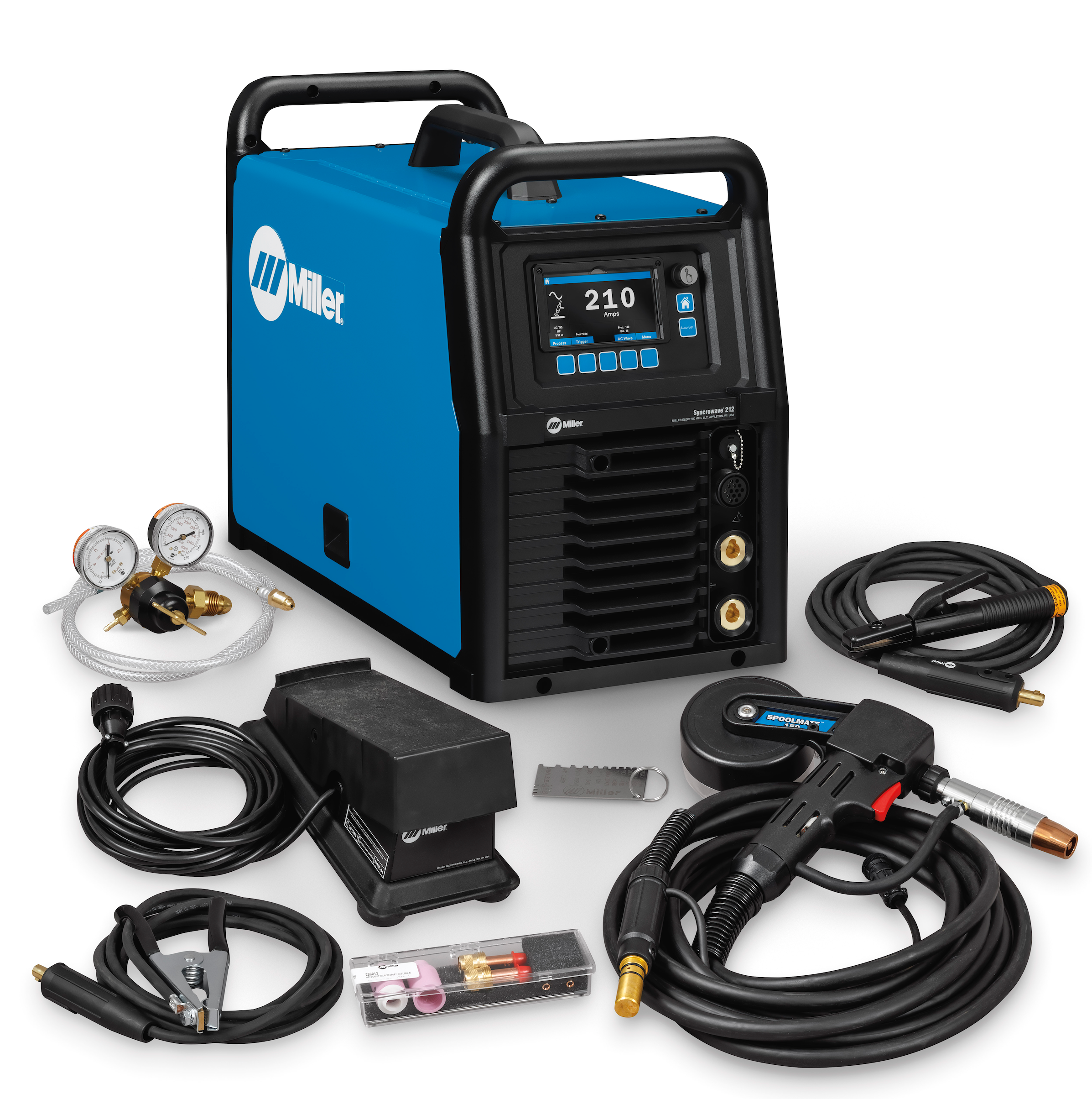 Miller Syncrowave 212 AC/DC Air Cooled TIG Welder with Spool Gun - 951000200

