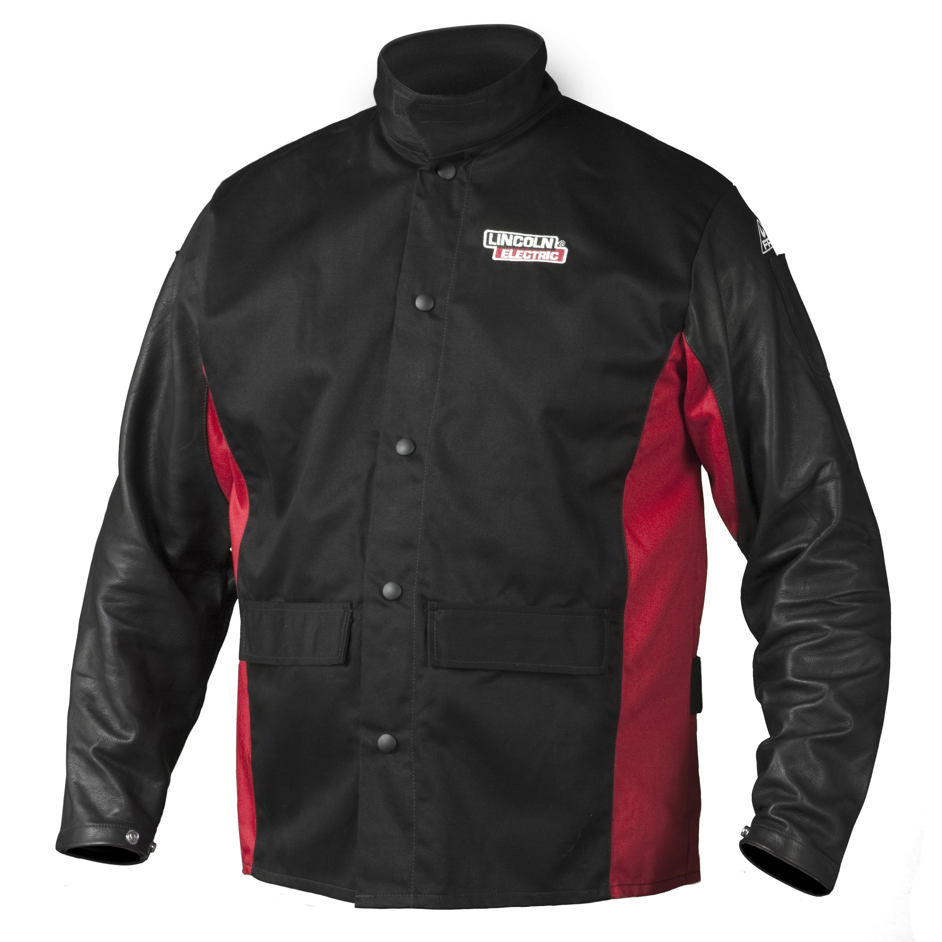 Baker's Gas SHADOW GRAIN LEATHER-SLEEVED JACKET