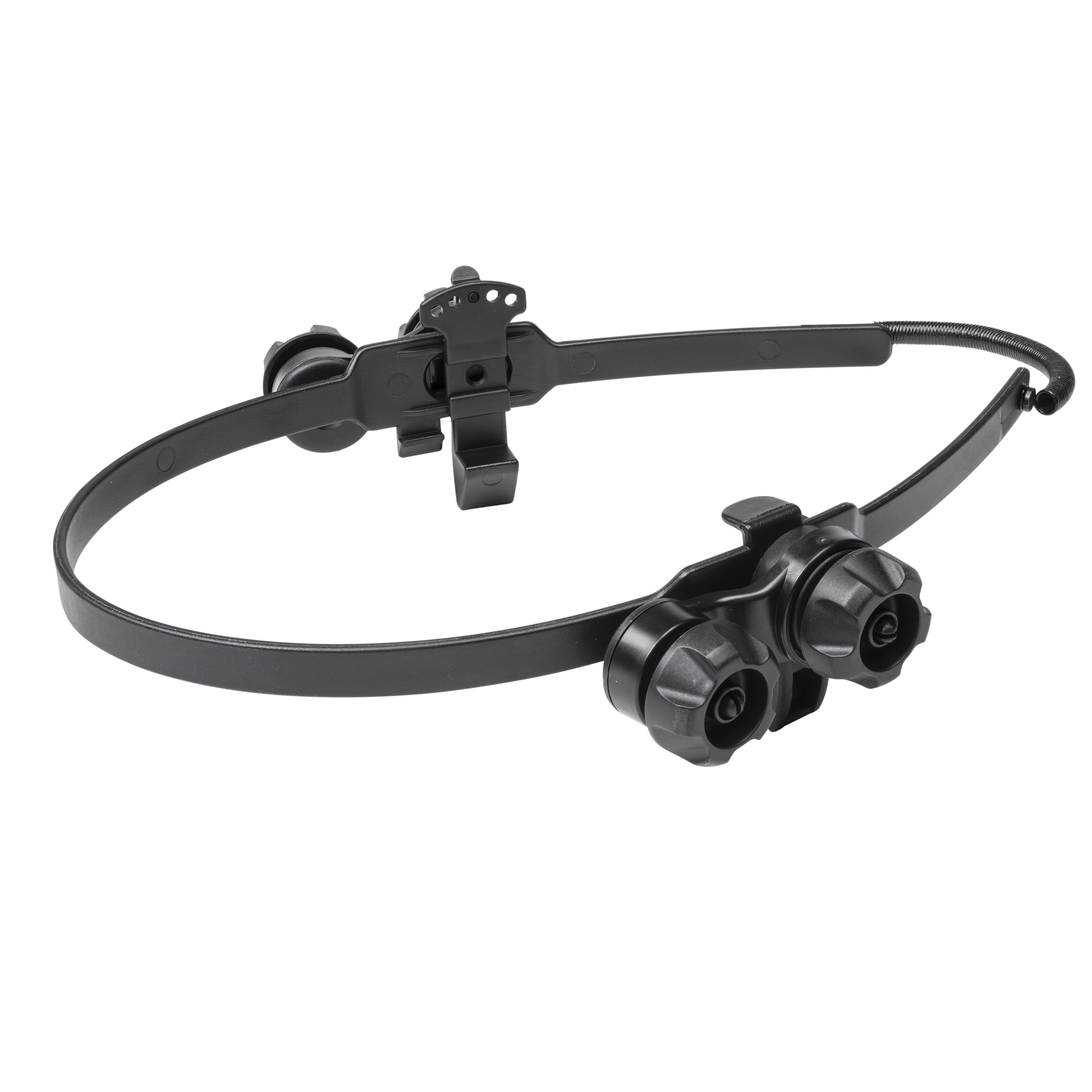Baker's Gas Non-slotted hard hat adapter designed for OmniShield face shields.