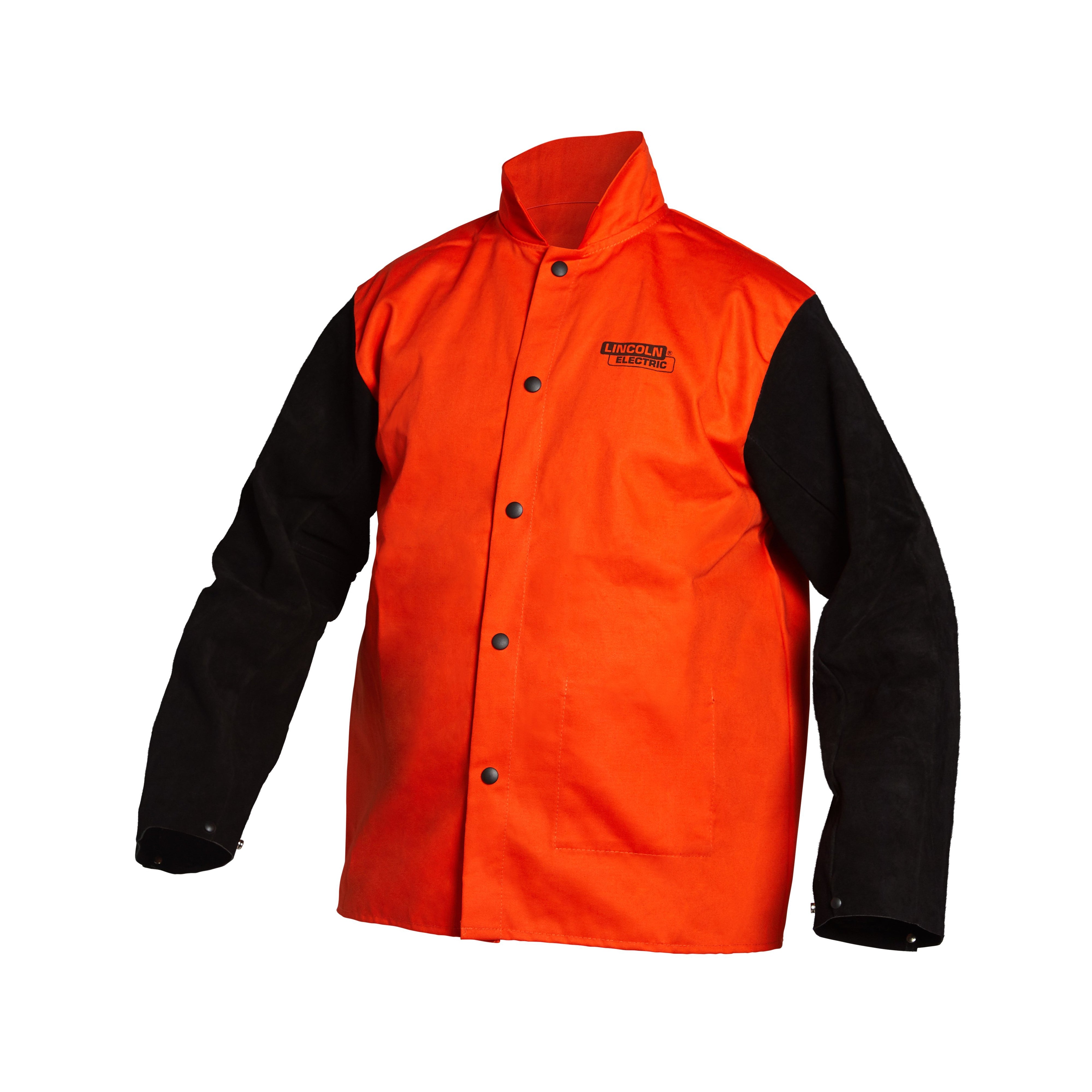 Baker's Gas Lincoln Hi-Vis FR Jacket w/ Leather Sleeves - K4690