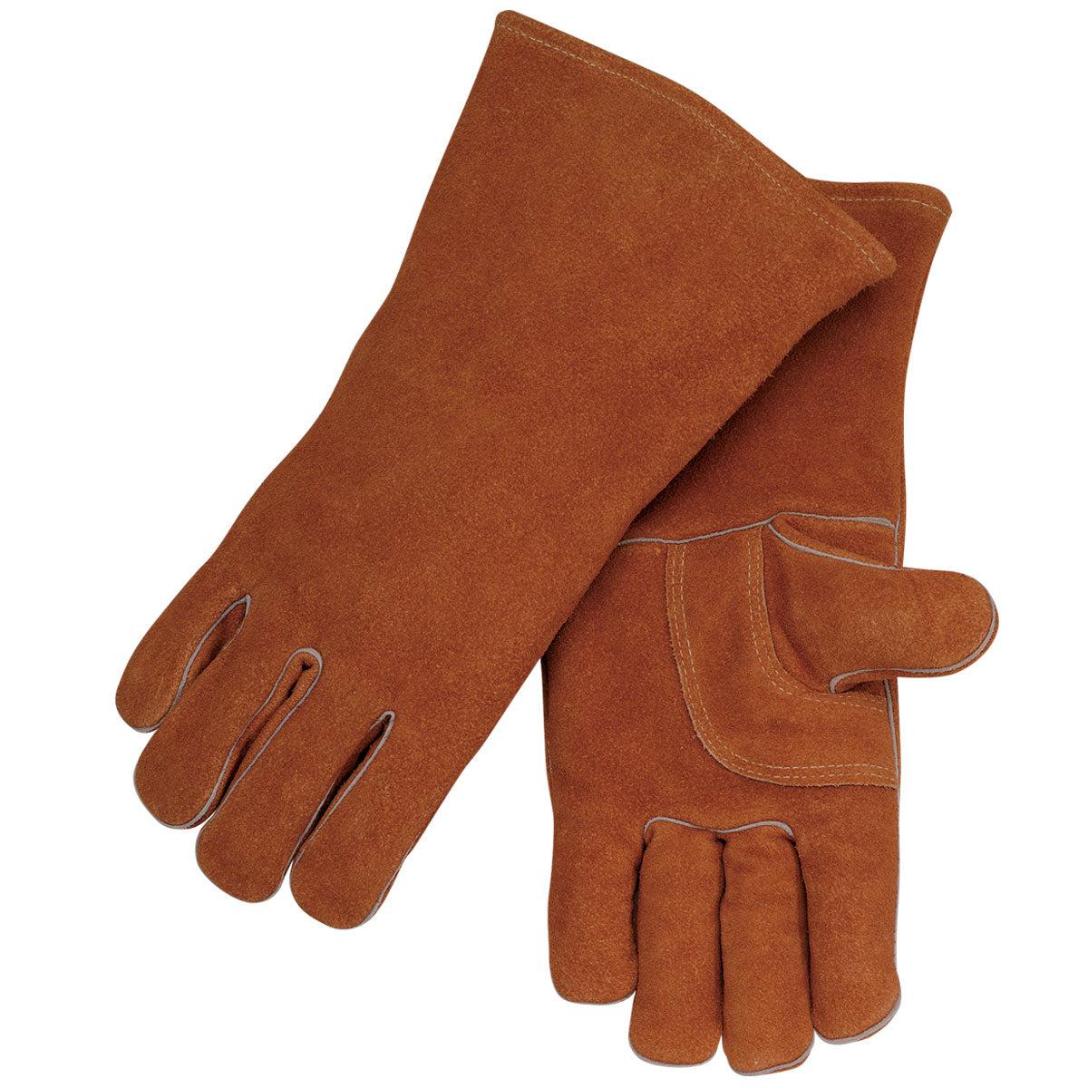 Black Stallion Split Cowhide Stick Glove with Palm Guard