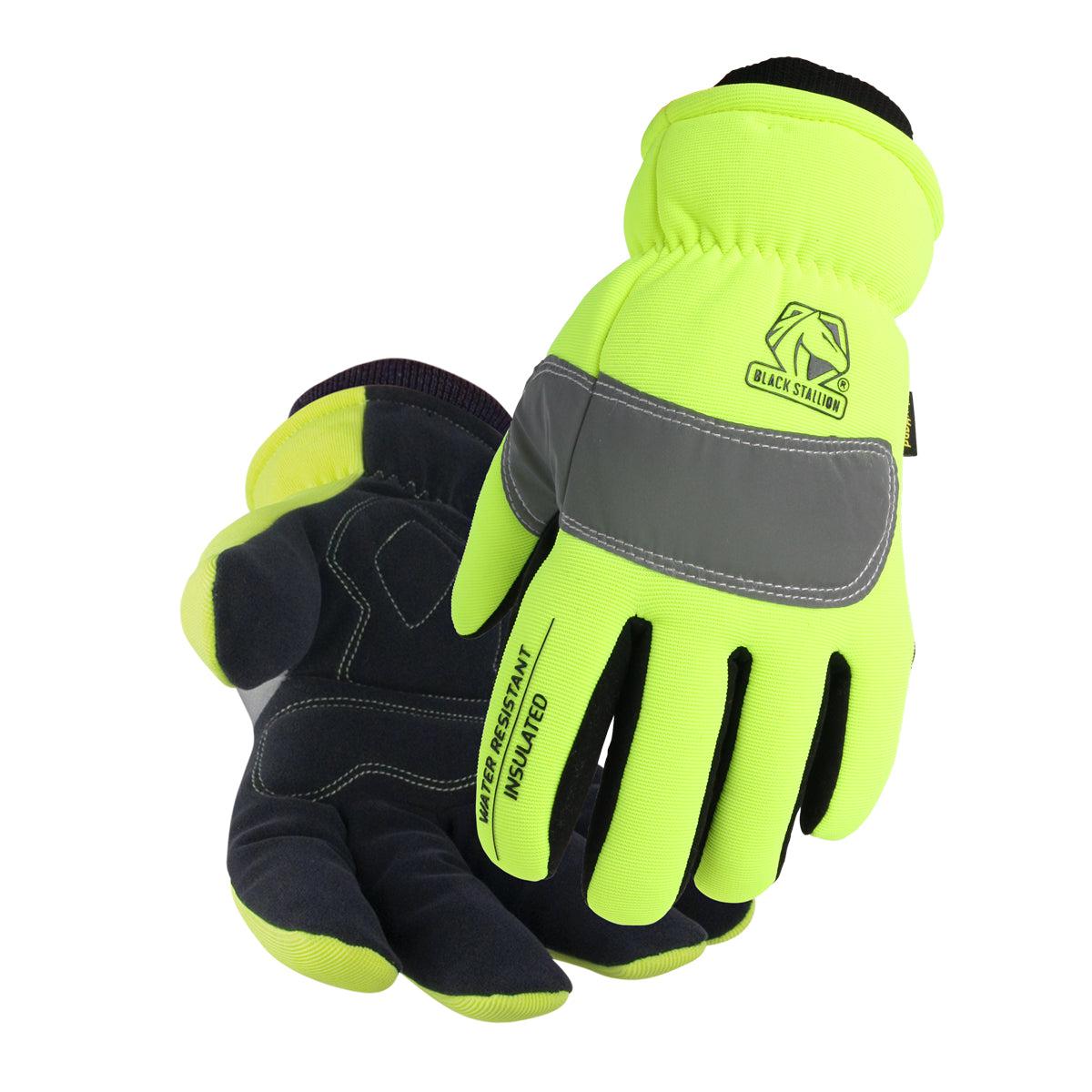 Baker's Gas Black Stallion FlexHand Hi-Vis Winter Mechanics Gloves