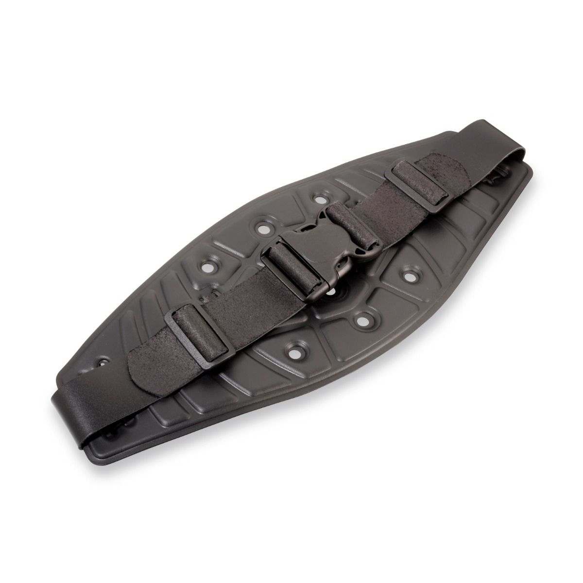 Miller PAPR Leather Replacement Belt - 264582 black adjustable belt with plastic buckle and leather accents on protective panel