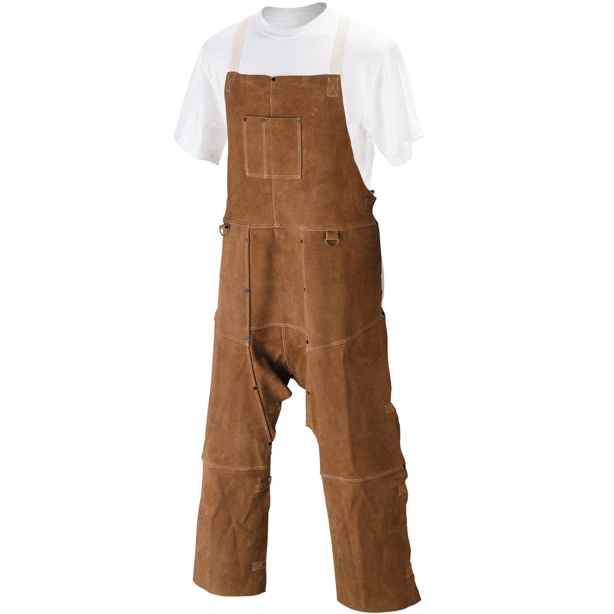 Baker's Gas Black Stallion Split Cowhide Split-Leg Bib Apron