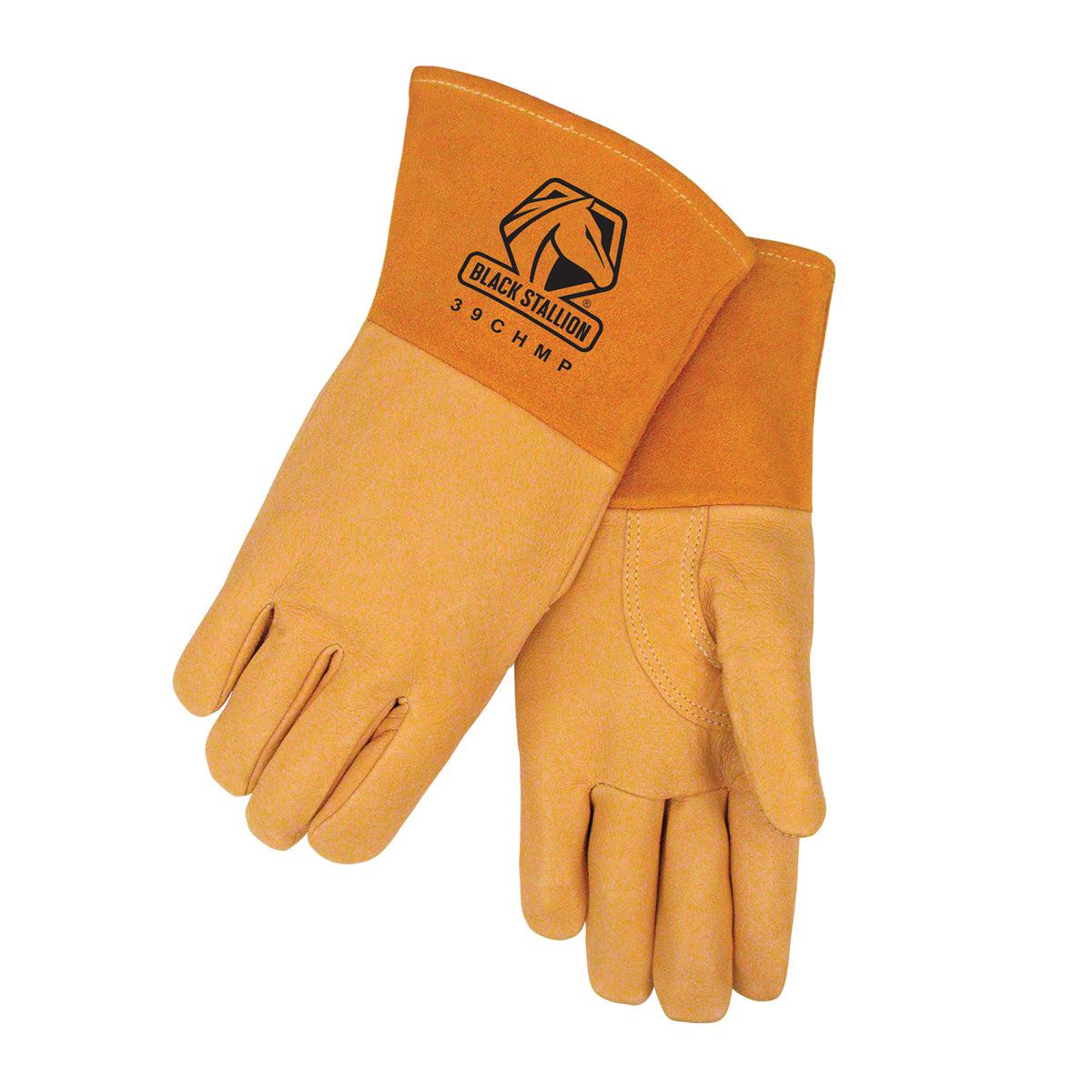 Baker's Gas Black Stallion MightyMIG Premium Grain Pigskin MIG Glove - 39CHMP