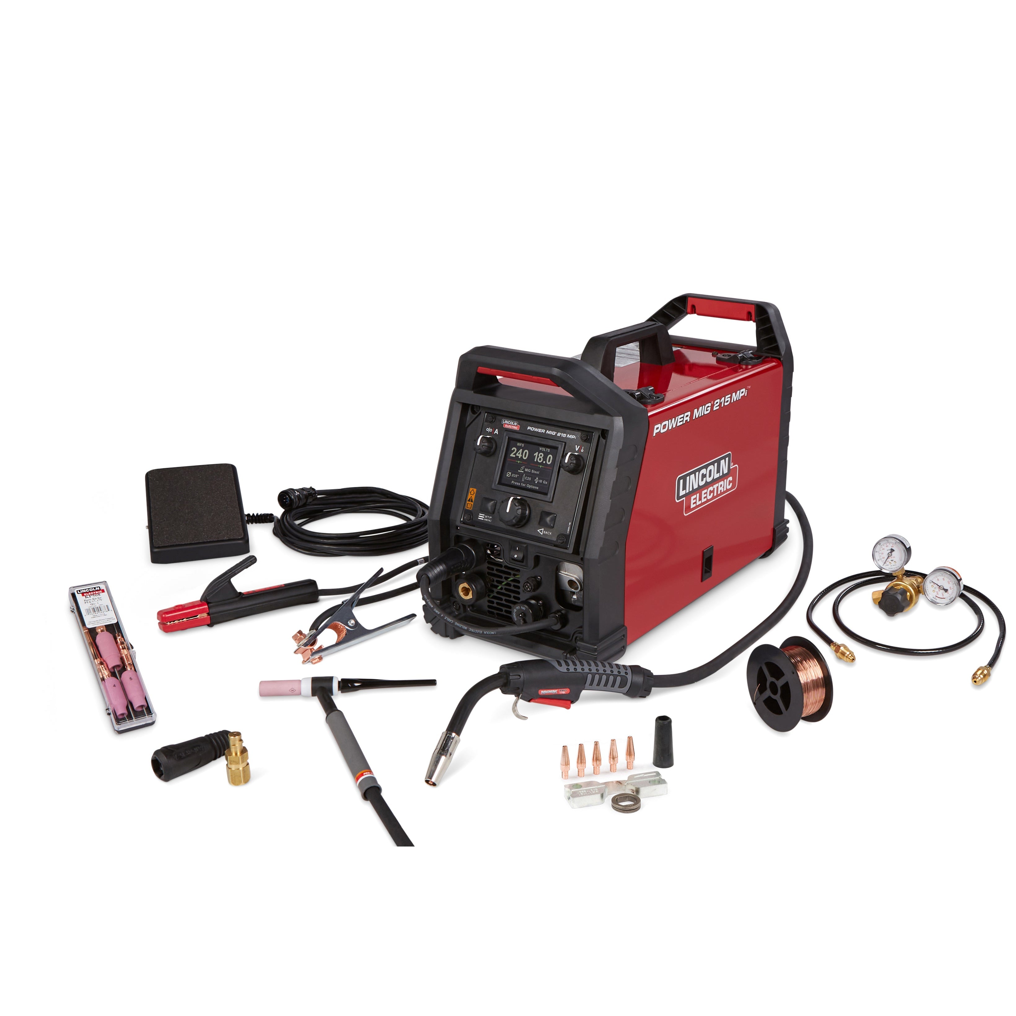 Lincoln PowerMIG 215 with TIG kit included