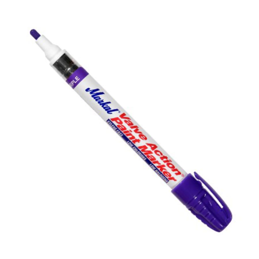 Markal Valve Action Paint Marker, Purple, 1/8", Medium - 96817