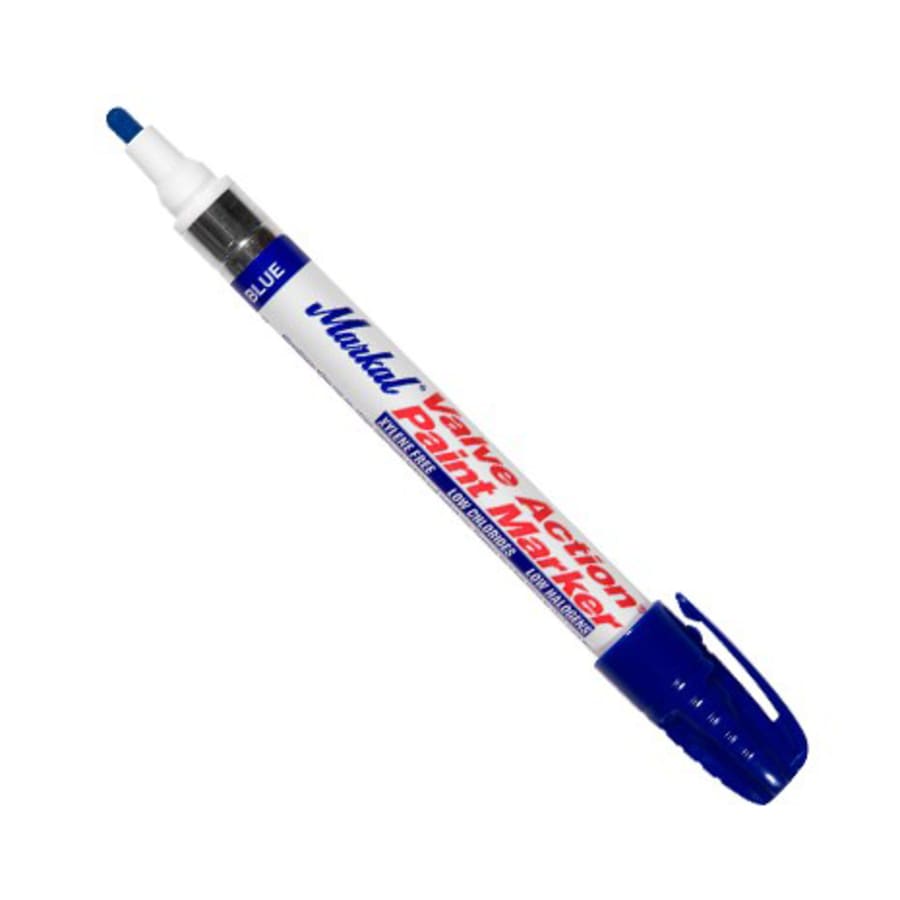 Markal Valve Action Paint Marker, Blue, 1/8", Medium - 96825