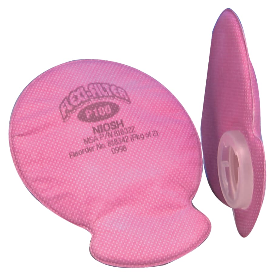 MSA Flexi-Filter Pads for Advantage Respirators, Particulates, P100, 2/pk - 818342