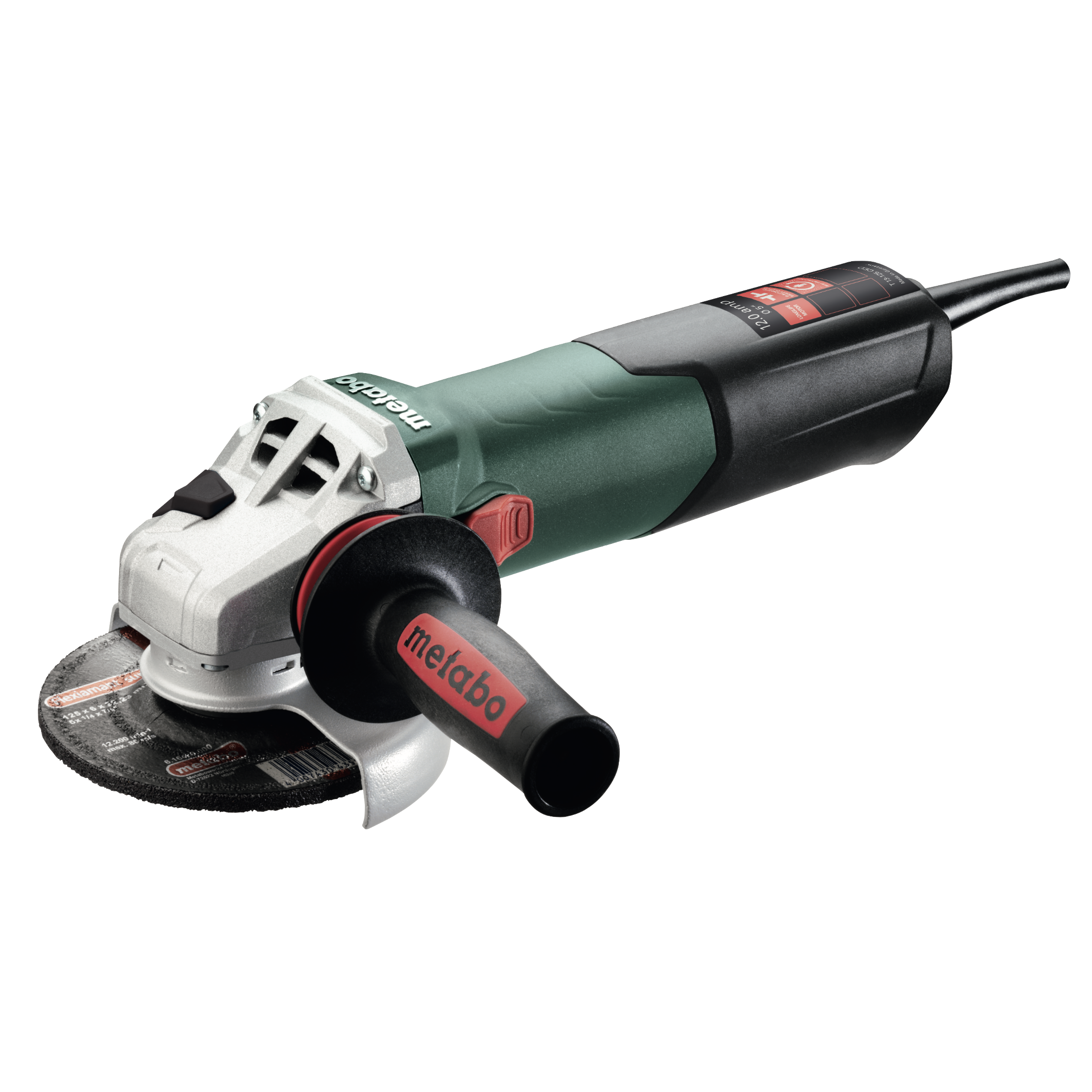 Metabo T 13-125 4.5"-5" Angle Grinder w/ Lock-On, 12 Amps - 600431420
