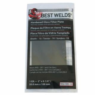 Best Welds Shaded Glass Filter Plate 2" x 4-1/4" - 901-932-105