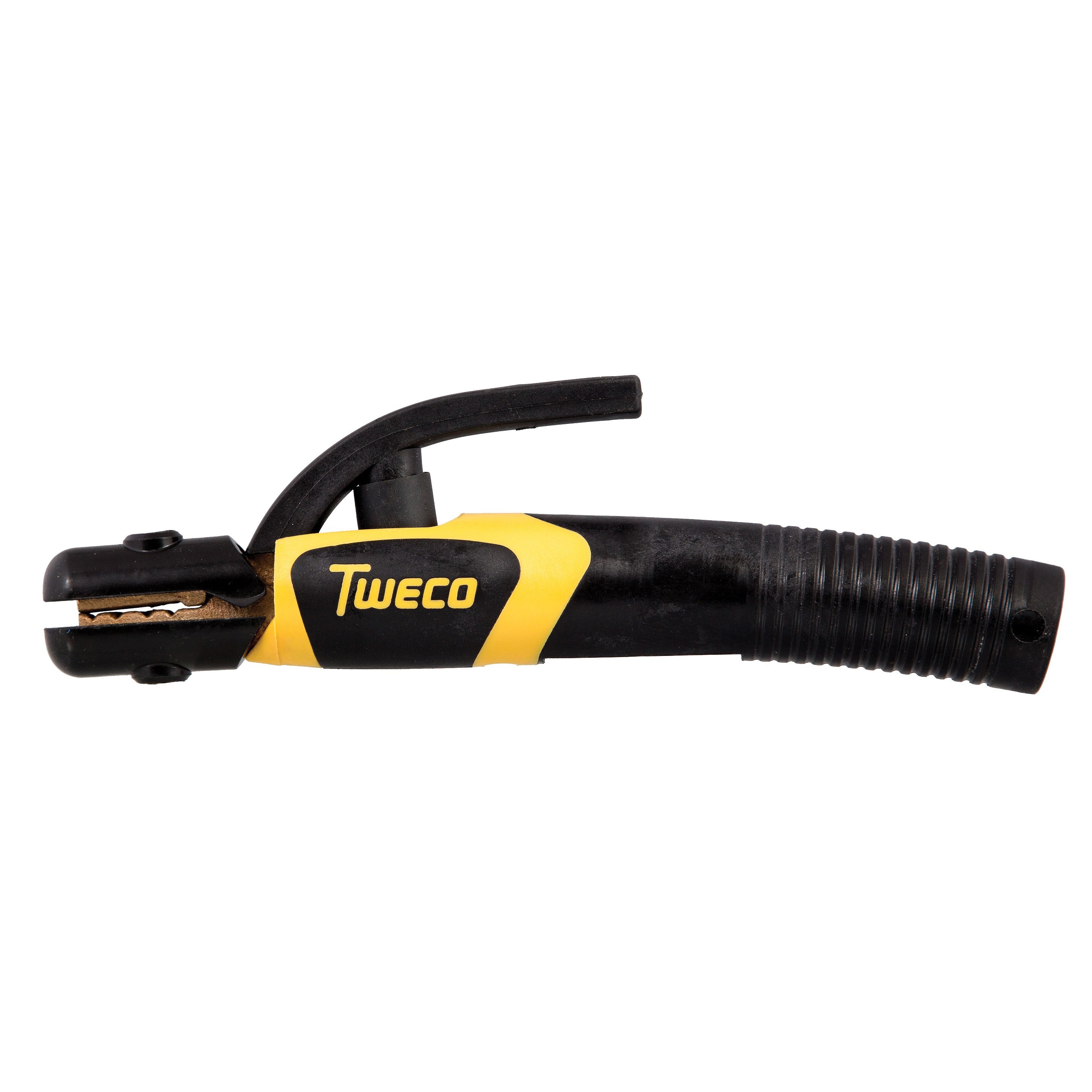 TWECO Tong T532 200A Electrode Holder - 9110-1131 with ergonomic grip and black yellow design