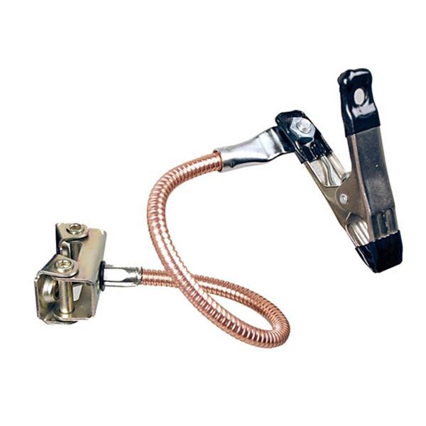 Strong Hand 12" Snake Magnet - MFC312 with flexible copper coil and black-tipped metal alligator clips