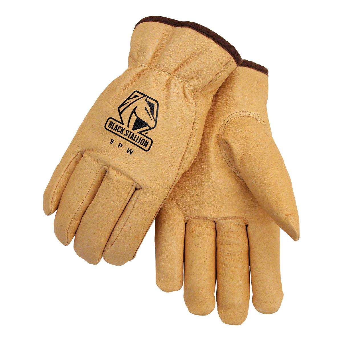 Black Stallion 9PW Pigskin work gloves