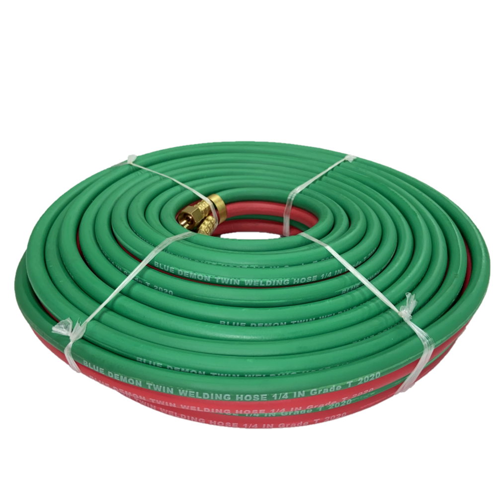 Blue Demon T Grade 1/4" X 50' Twin Welding Hose - BDGH-T14-50BB