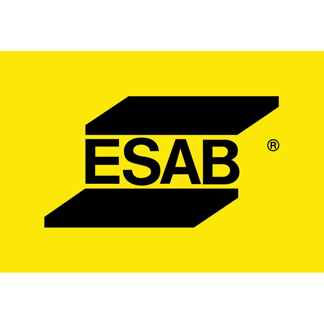 ESAB Wire Guide tube, .040" / .045" - 0558102582 logo on yellow background with bold black lettering.