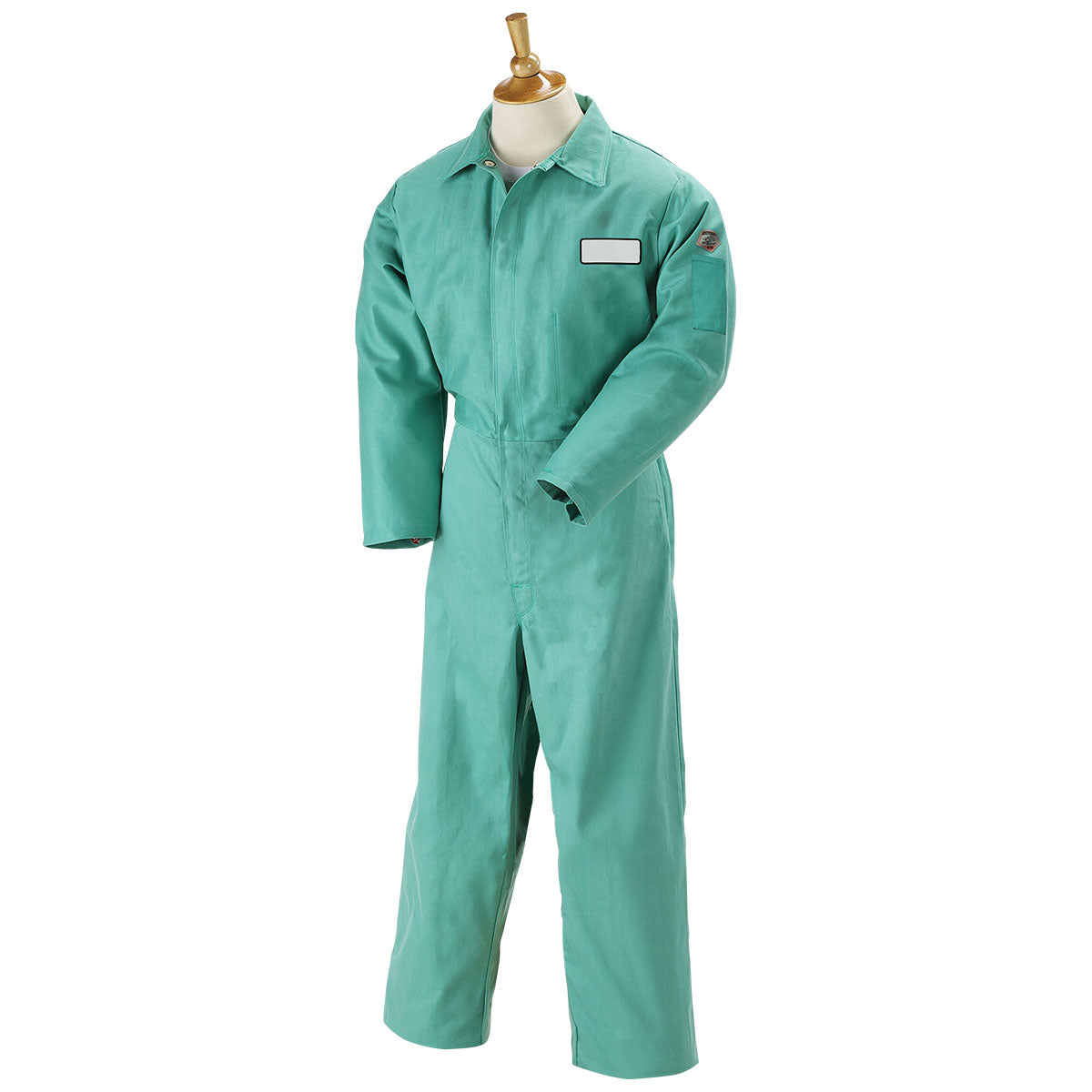 Baker's Gas Black Stallion Flame-Resistant Cotton Coverall, Green - F9-32CA/PT