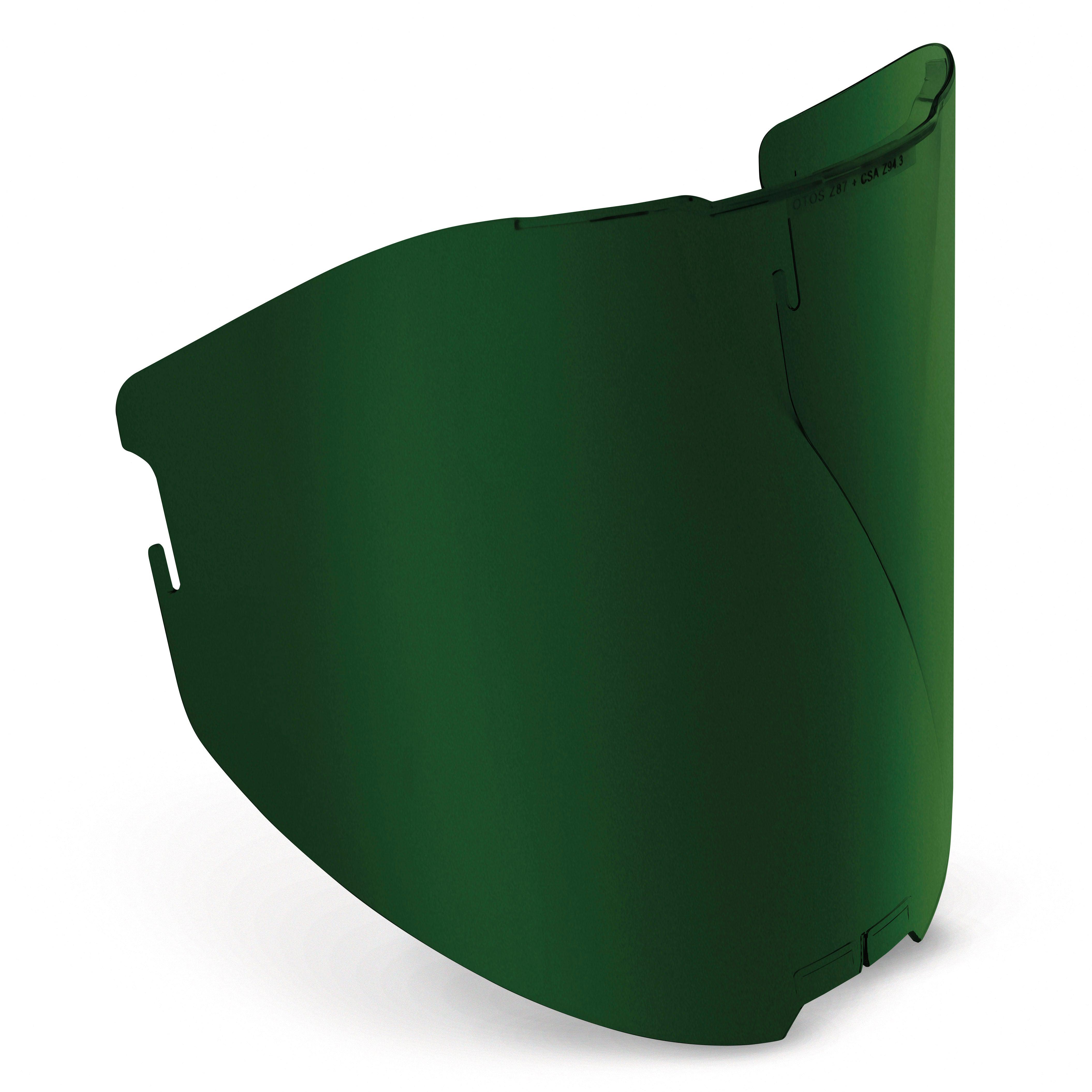 Baker's Gas view of the shade 5 replacement lens for the Miller face shield papr