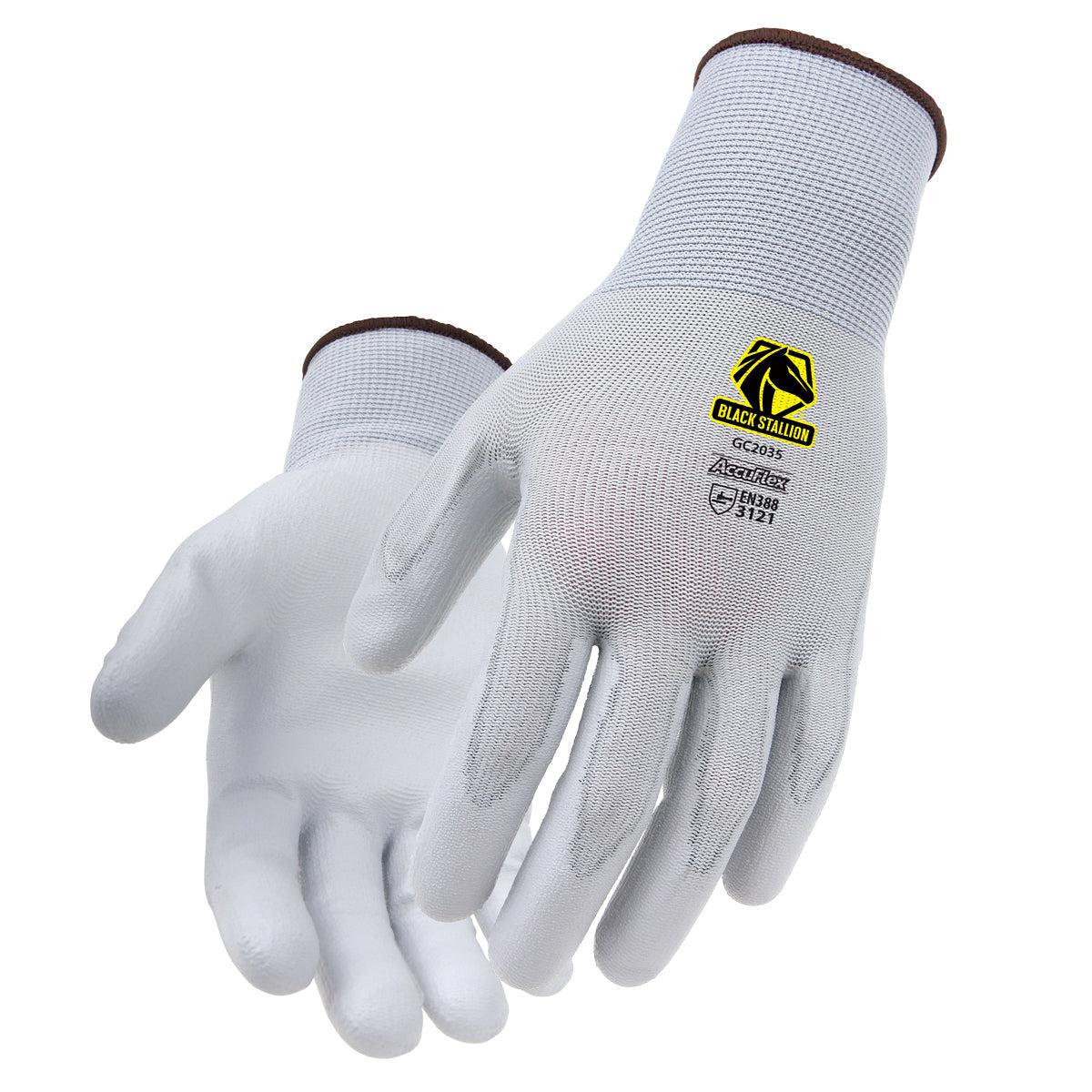 Baker's Gas AccuFlex 13-Gauge PU-Coated Nylon Knit Glove - GC2035-GY