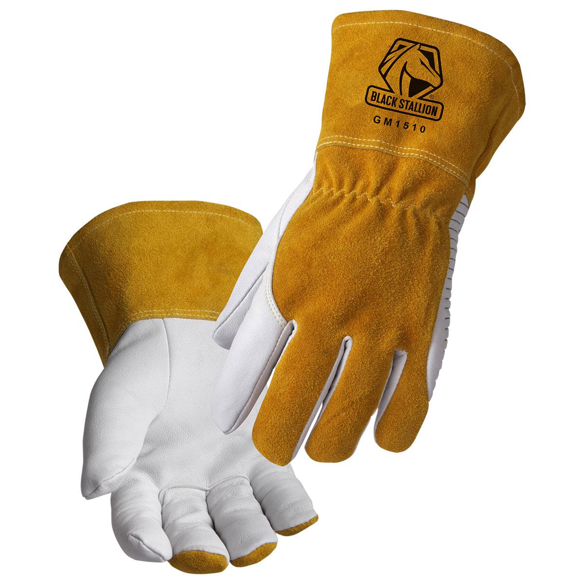 Black Stallion Premium Goatskin MIG Glove with DragPatch