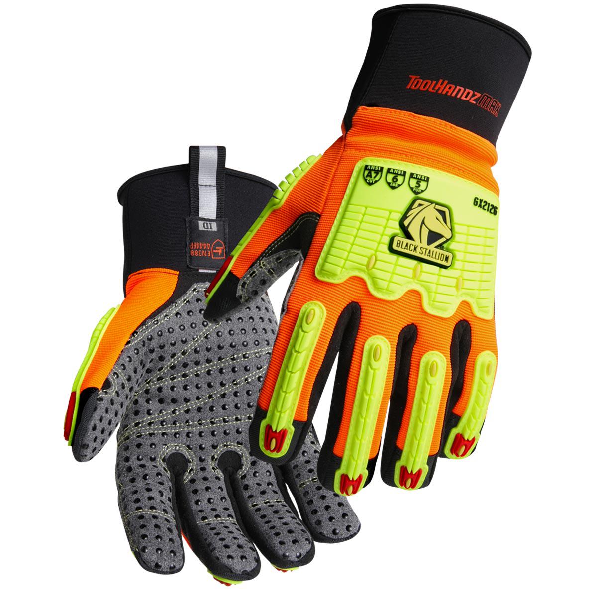 Baker's Gas Black Stallion ToolHandz MAX High Cut Resistant Mechanics Gloves - GX2126-OB