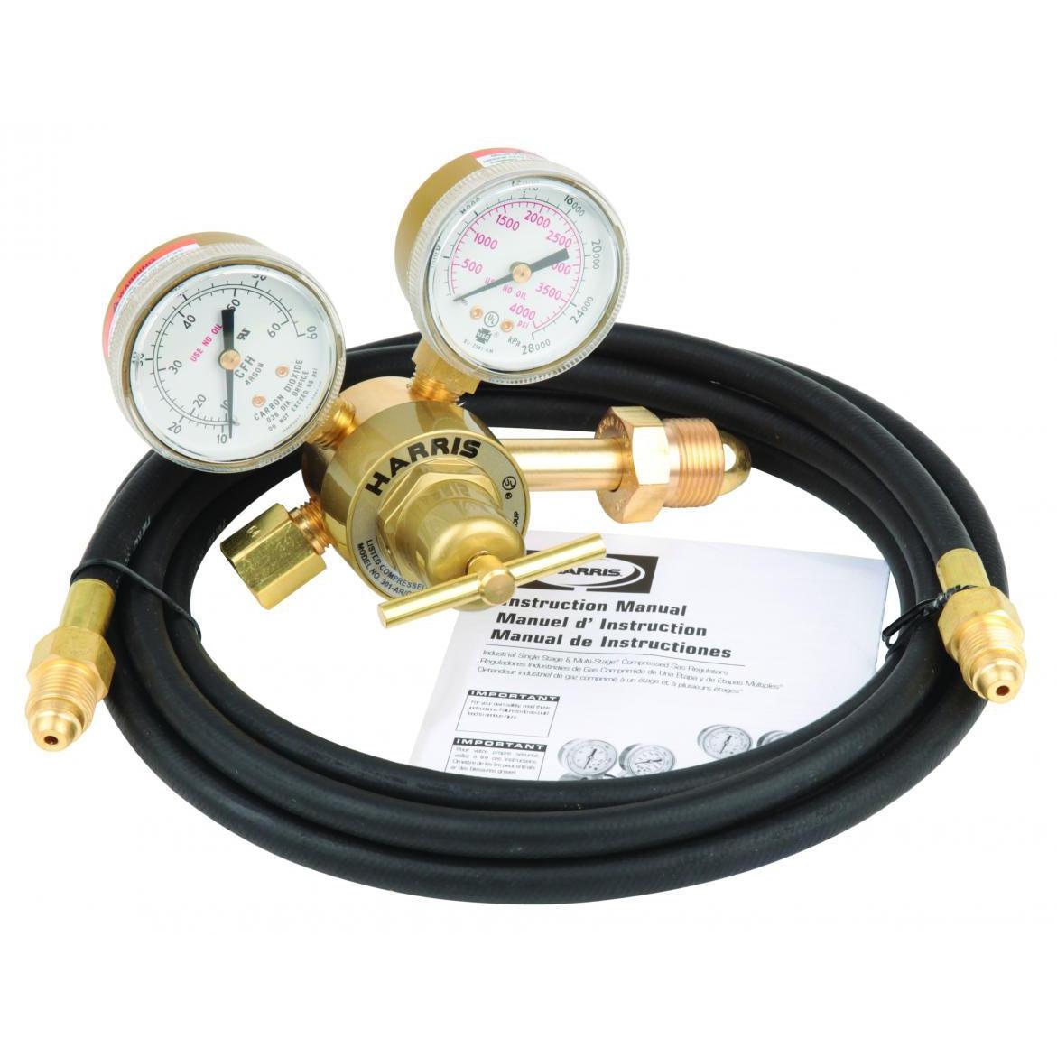 HARRIS Model 301AR-58010 Flowgauge Regulator Kit CGA580 (Inert) - 4400229