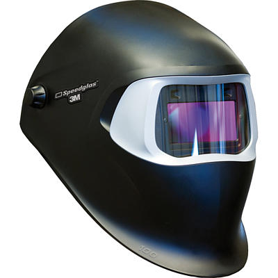 3M Speedglas Black Helmet 100 w 100V ADF Front Left View