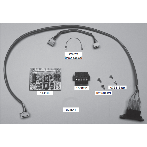 Baker's Gas Contents of the 228539 Serial Interface Port Upgrade Kit