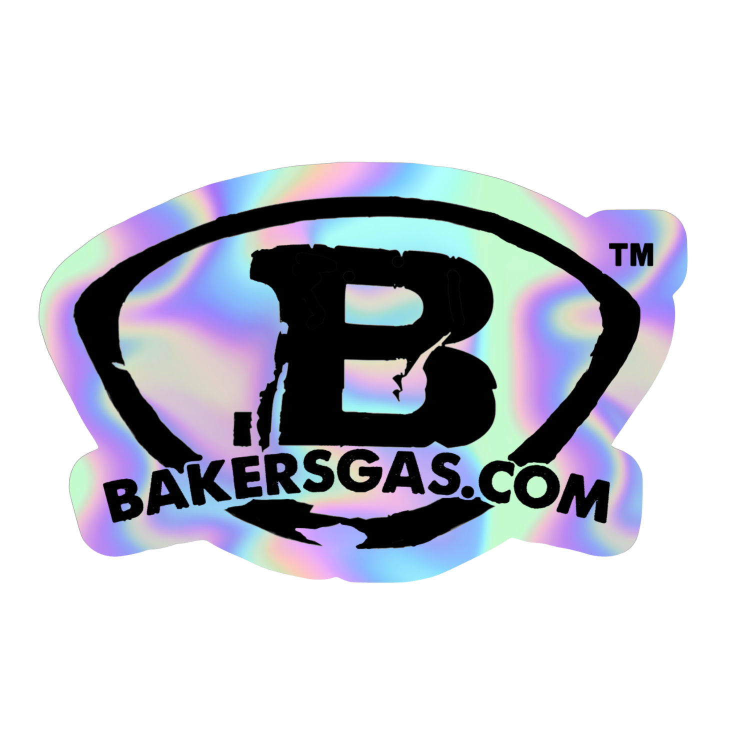 Baker's Gas Baker's Gas Holographic Logo Sticker